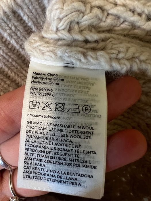 H&M premium S вовна мериноса светр джемпер