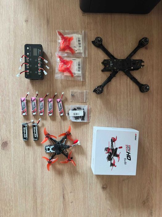 Zestaw Dron EMAX Tinyhawk III Plus Freestyle + Ładowarka ViFly + Dużo Baterii + Rama z silnikami XING 5 cali