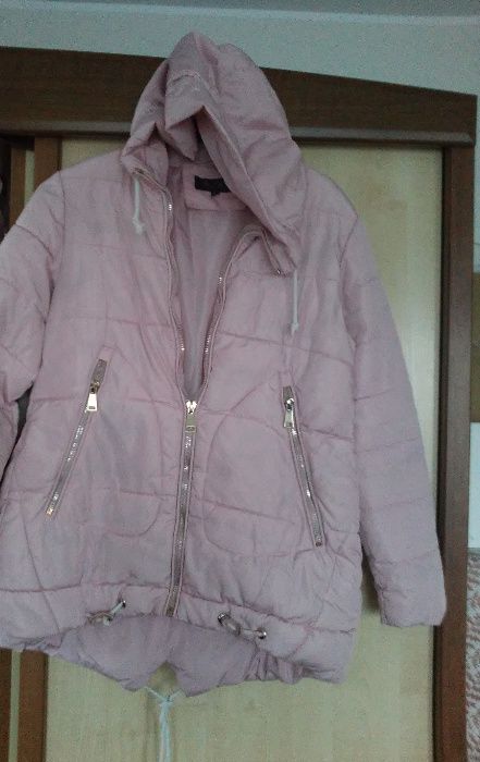 kurtka zimowa z kapturem M/L/XL, modne zamki WYMIARY!