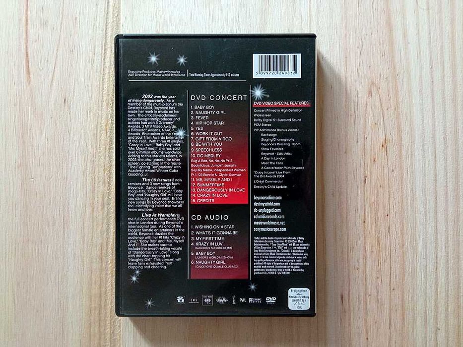 DVD Beyoncé - Live At Wembley