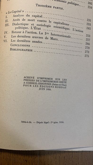 Pour Connnaire lá Pensee de Karl Marx