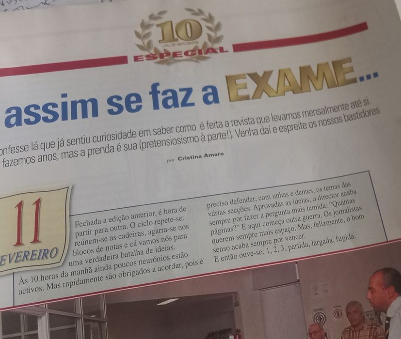 edição do 10.° aniversário da revista Exame de 1999