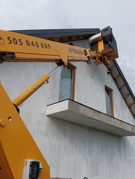 Wynajem podnośnika koszowego.