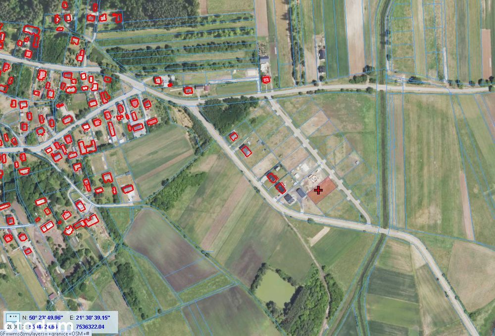 Działka budowlana 12,50ara Jaślany gm. Tuszów Narodowy - Widok 5