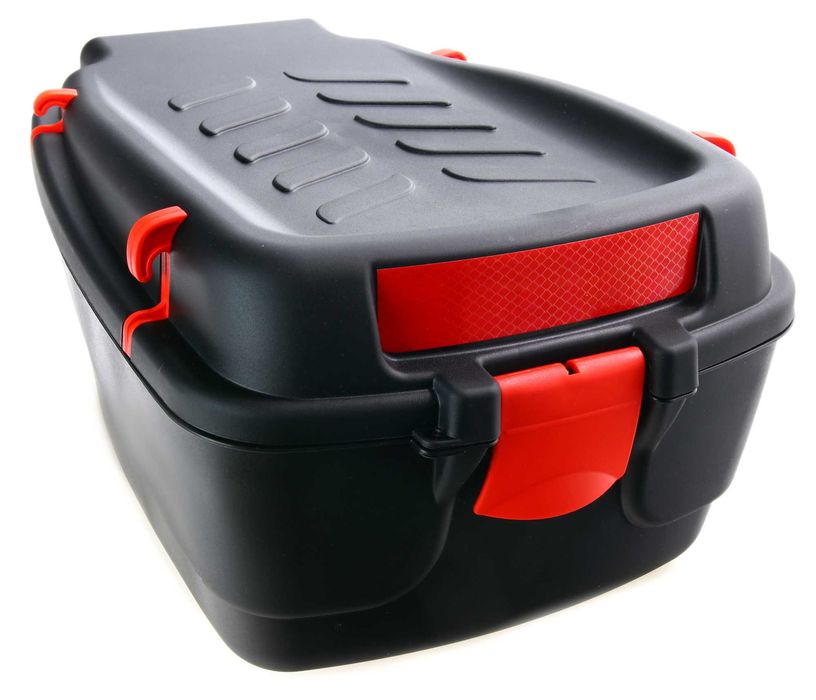 Duży Kufer Bagażnik rowerowy zamykany, z odblaskiem, 15 litrów, POLSKI