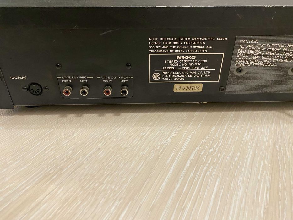 Кассетная дека Nikko ND-990 Япония