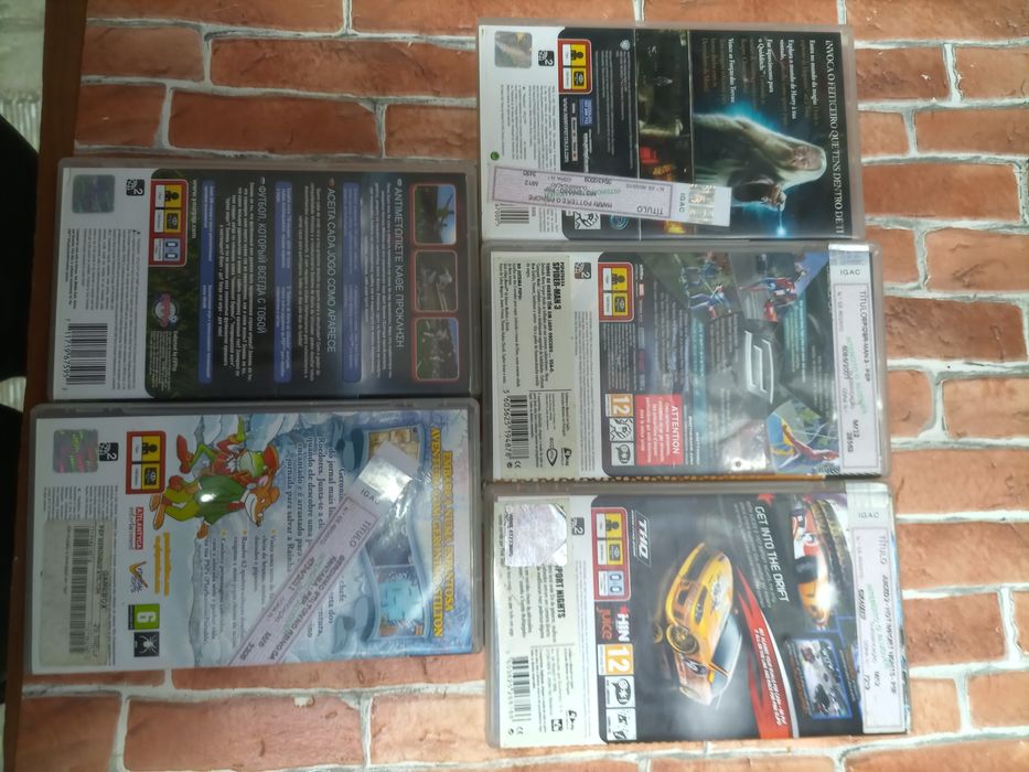 5 jogos PSP 20euros