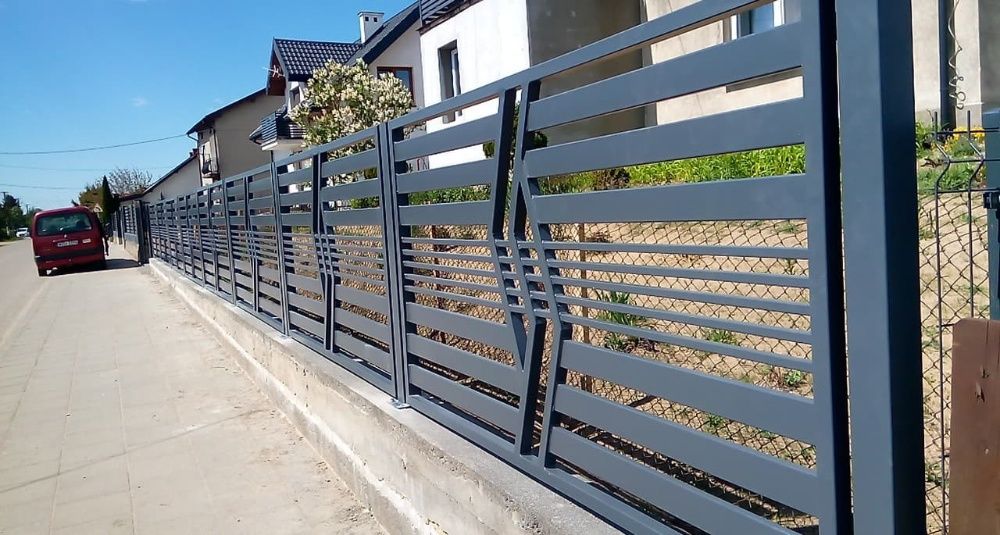 Ogrodzenia nowoczesne panelowe kute bramy balustrady automatyka