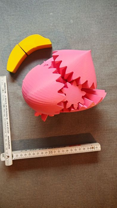 Duże serce walentynkowe układanka, wydruk 3d