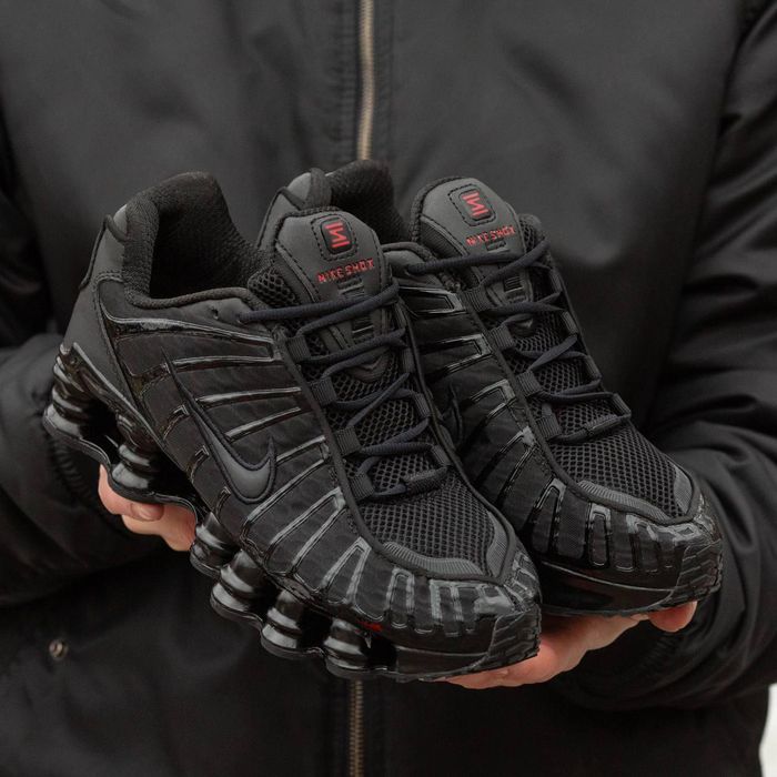 Кроссовки Nike Shox TL Triple Black Найк Шокс М-663