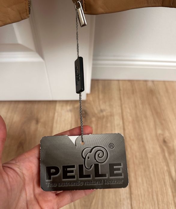 Nowa kurtka damska skorzana camel brazowa