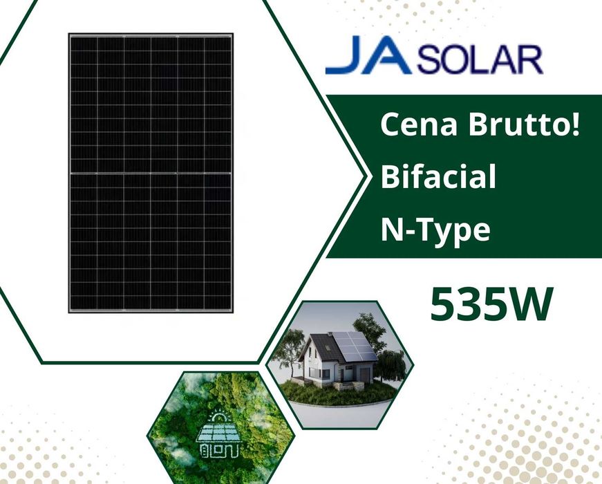Panele Fotowoltaiczne 535W Ja Solar JAM60D42-535/LB_BF | Fotowoltaika