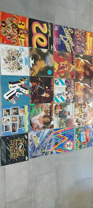 Discos de vinil e gira discos