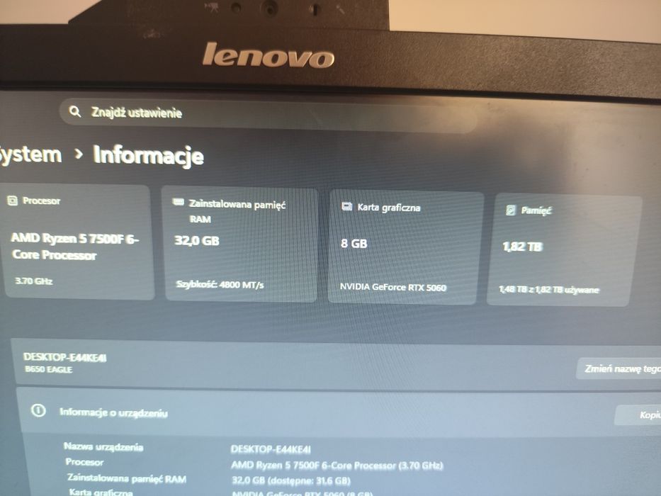 Komputer gamingowy za najnowszymi podzespolami