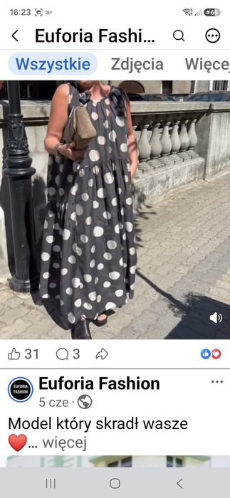 Sukienka  włoska roz. uniw.