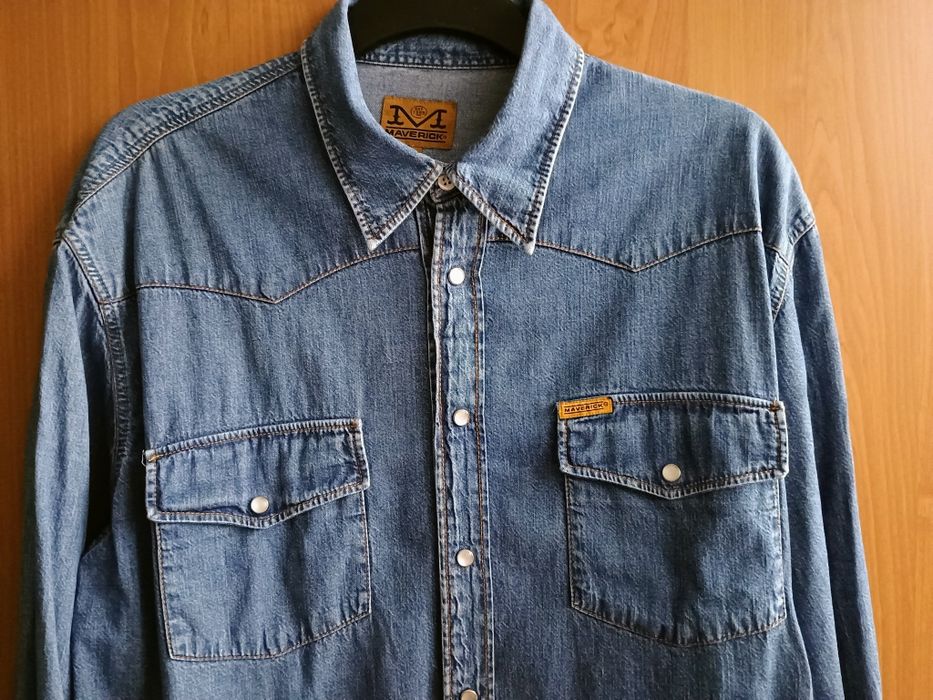 Piękna jeansowa koszula Maverick Rozm. L stan bardzo dobry
