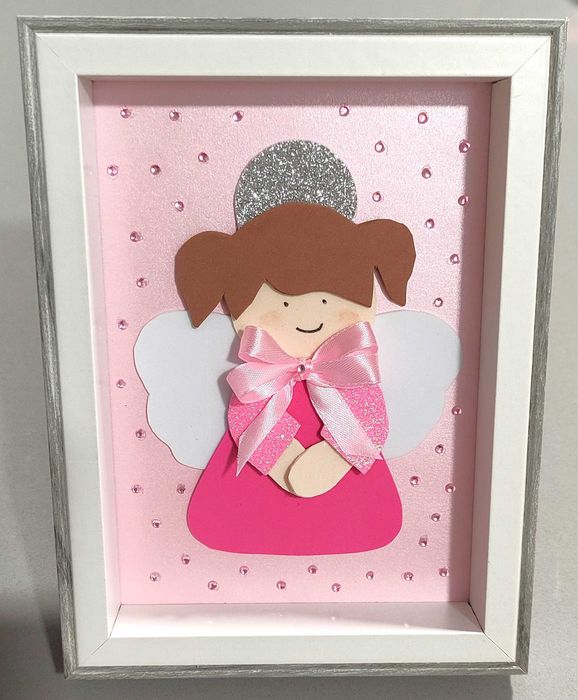 Quadro de Decoração Infantil Bebé/Criança para Quarto de Menina