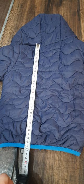 Kurtka 98 puchowka puch syntetyczny Brep granatowa pikowana