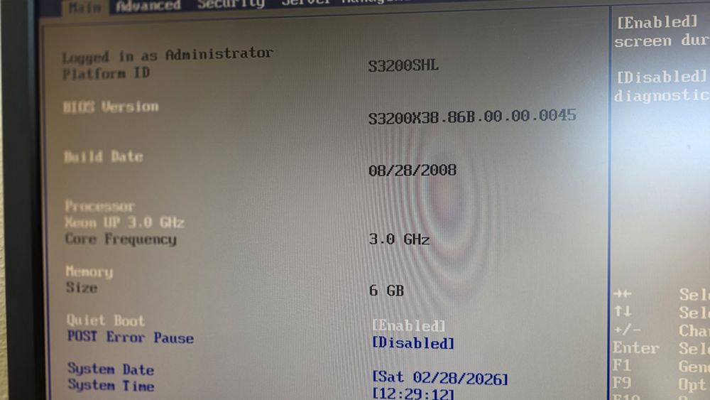 Servidor Intel Xeon Rack 1U