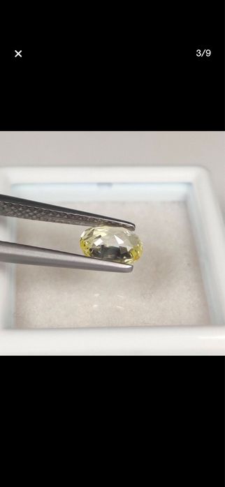 Safira Amarela Natural 1,15 ct — Sem Tratamento | Certificado ICA GemLab