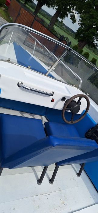 Łódź motorowa wędkarska 4,95 m + Mariner 40 KM + przyczepka