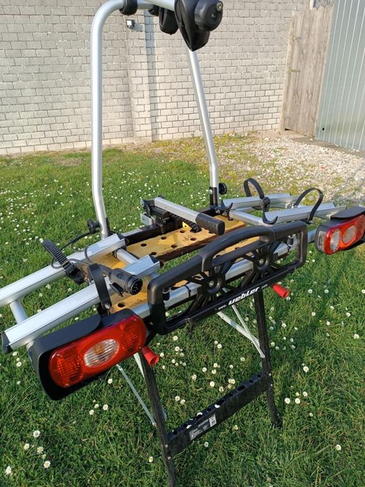 Bagażnik na 2 rowery na hak uchylny antykradzieżowy