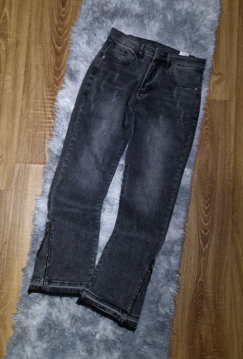 flared jeans сірі