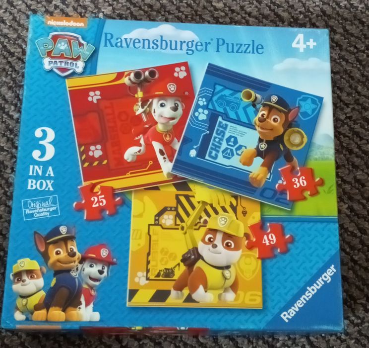 Ravensburger 3 w 1 puzzle Psi Patrol 4+