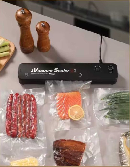 Вакуумный упаковщик 2в1 для еды + пакеты | Мощный вакууматор для дома