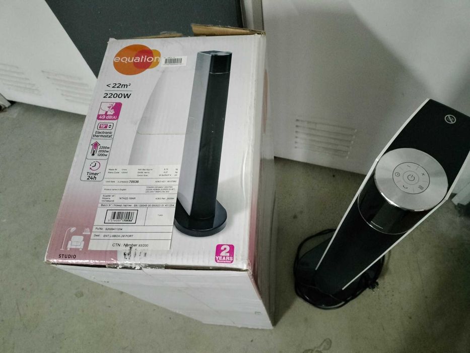 Termoventilador torre cerâmica EQUATION STUDIO 2200W