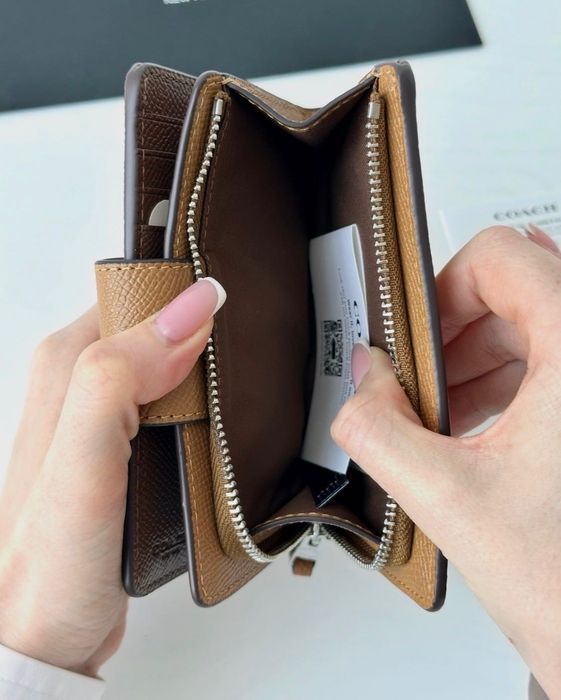 COACH Corner zip wallet Жіночий гаманець женский кошелек коач подарок
