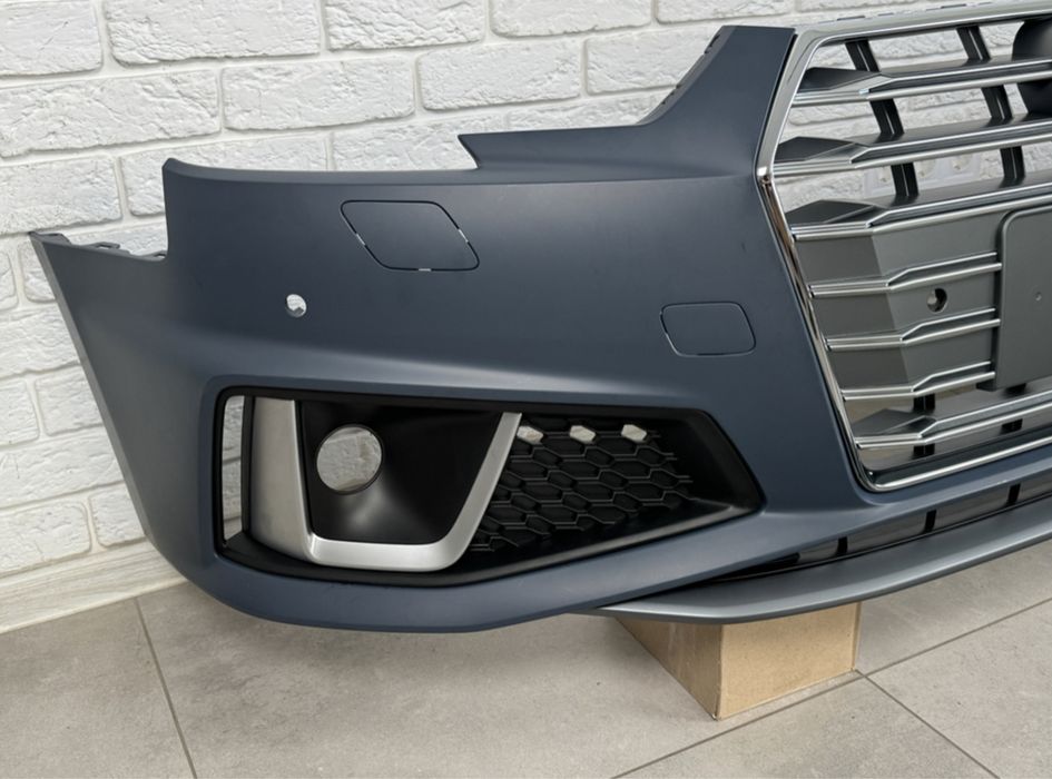 Передний бампер в сборе S-Line 2018- для Audi A4 B9 2015-2019