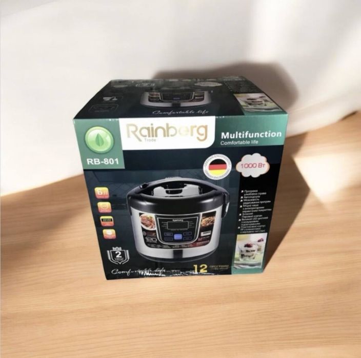 Мультиварка пароварка Rainberg RB-801 12 програм 6 л