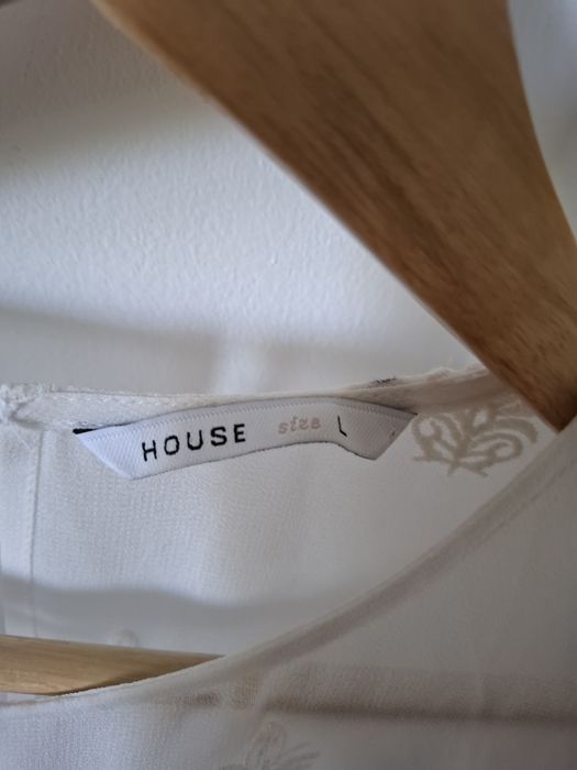 Biała bluzka boho house