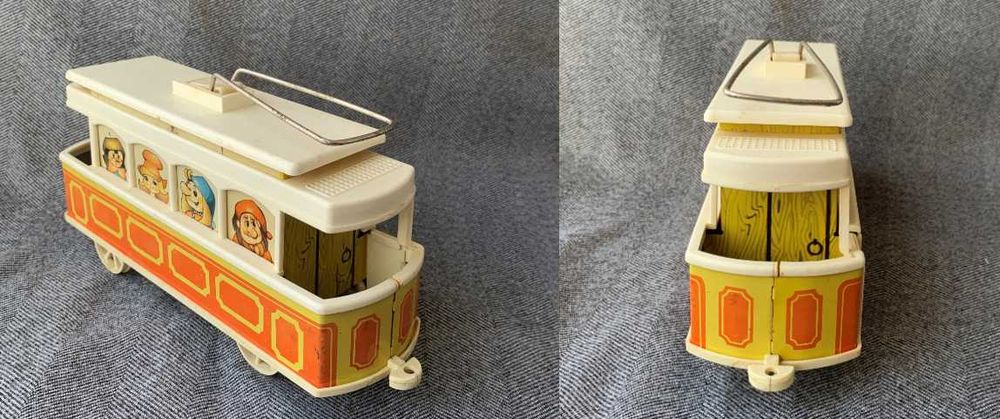 Игрушка веселый трамвай ссср