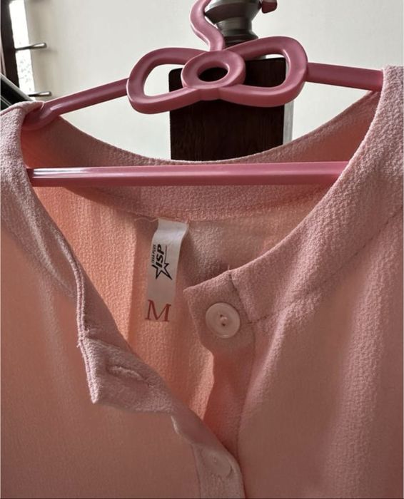 Сукня-трапеція з воланами, колір світло-рожевий, m