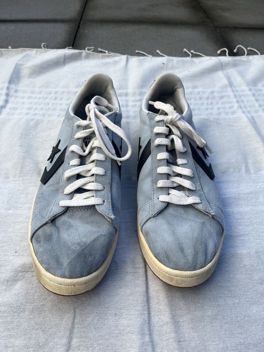 Converse retrô azul claro de cano baixo Tamanho 43