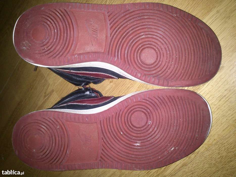 Buty nike czarno-bordowe