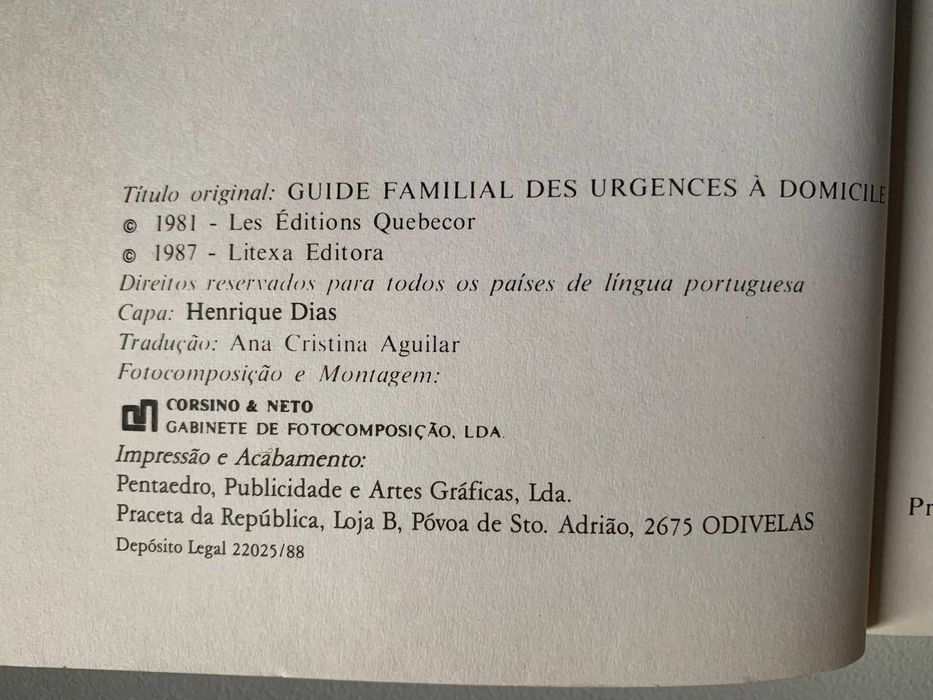 Guia Familiar de Situações de Emergência