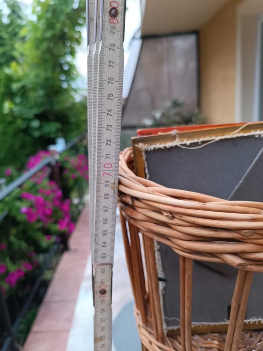 kosz wiklinowy Biblioteczka - kwietnik 70 cm