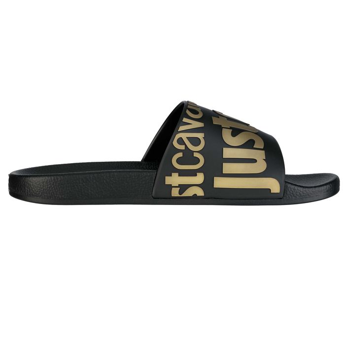 JUST CAVALLI męskie klapki BLACK / GOLD Nowość
