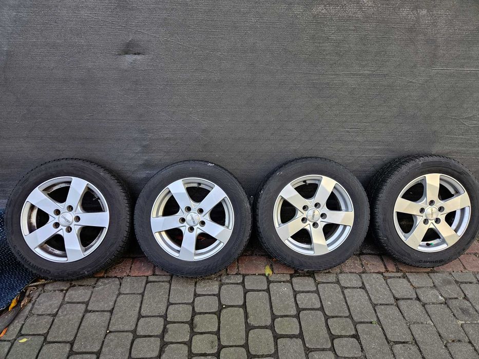 Koła Alufelgi 14 opony zimowe Dezent 185/60/14 6mm 5x100 niemieckie