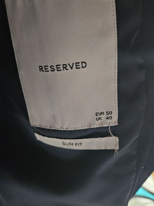 Meski garnitur granatowy Reserved 50