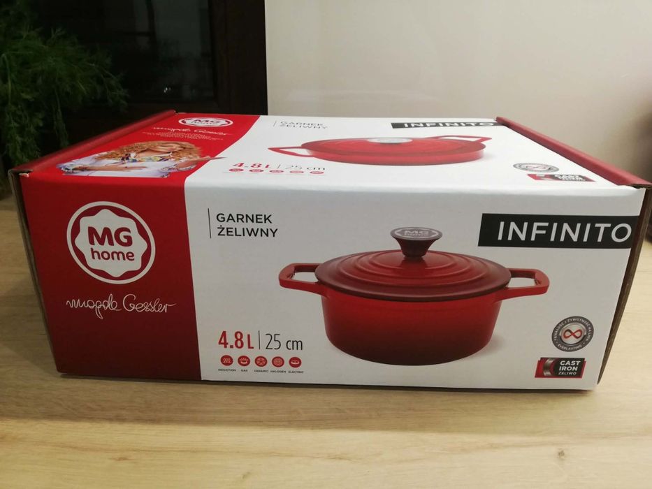 Garnek żeliwny MG home infinito,  indukcja