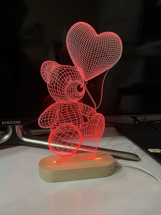 Нічник-ведмедик, кольоровий