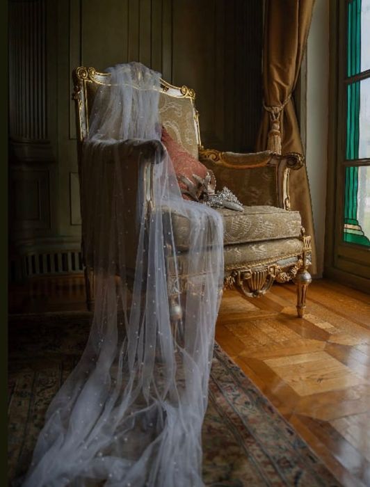 Фата з перлинами