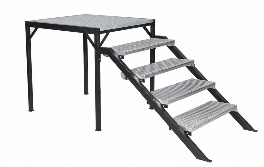 Stopnie WEMA 800x240 mm | ocynkowane | 30x2 mm | stopień metalowy, stopnice