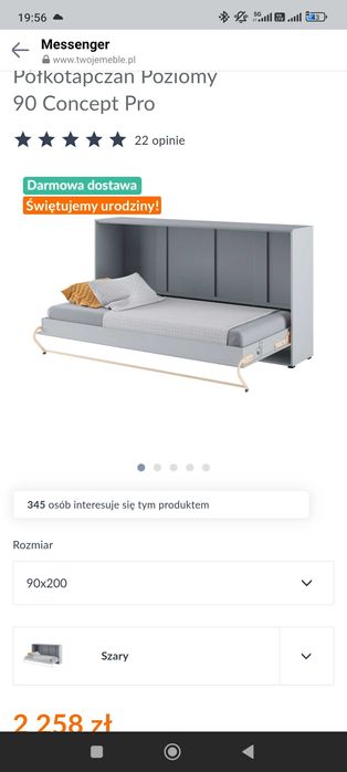 Półkotapczan Poziomy 90 Concept Pro