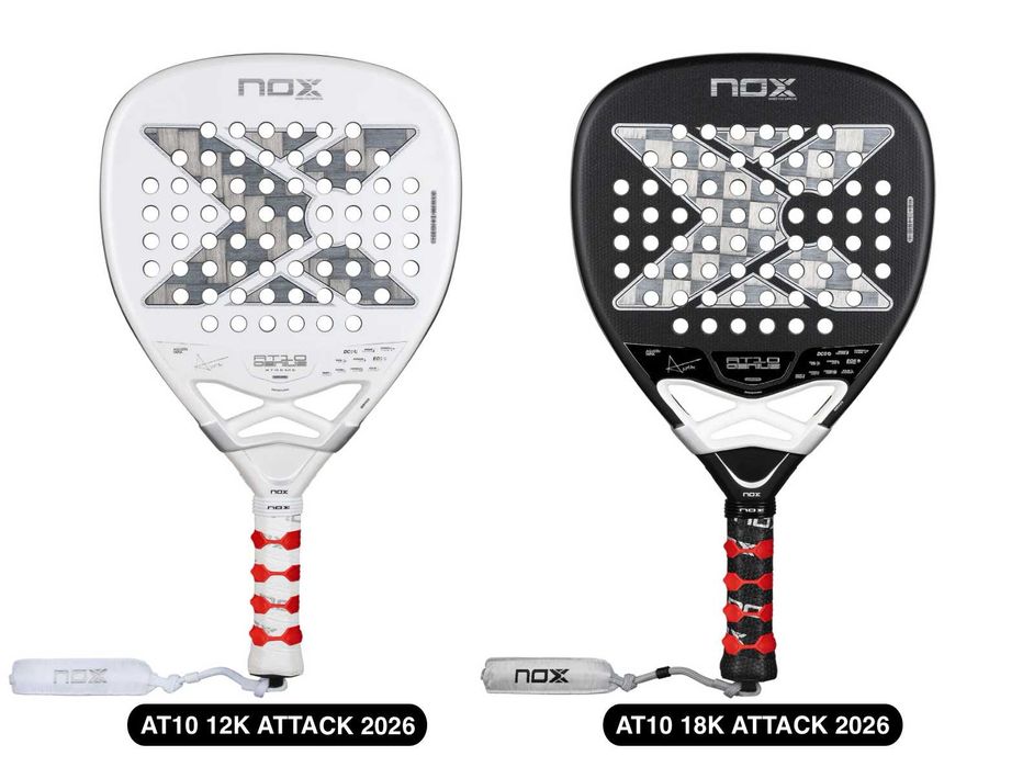 Ракетки для паделу Nox AT10 Genius 12K Alum XTREM 2026 (18K/Attack