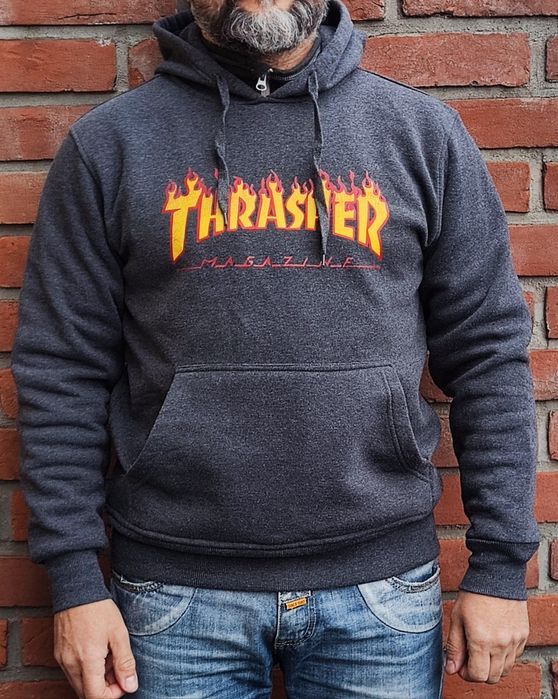 Oryginalna Hoodie Bluza z Kapturem Trasher Vintage Size S-M